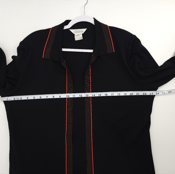 Exclusively Misook Open Front Cardigan Shoulder Pads XL - Picture 6 of 10